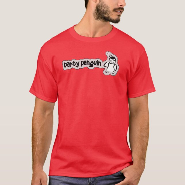 Camiseta Pingüino del fiesta (Anverso)