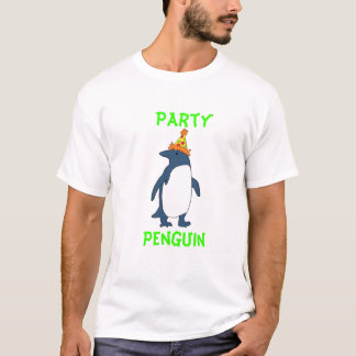 Camiseta Pingüino del fiesta (con el texto)
