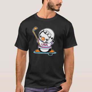 Camiseta Pingüino del hockey sobre hielo