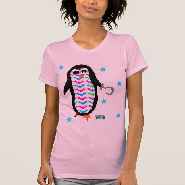 Camiseta pingüino del pirata (Anverso)