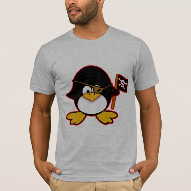 Camiseta Pingüino del pirata (Anverso)
