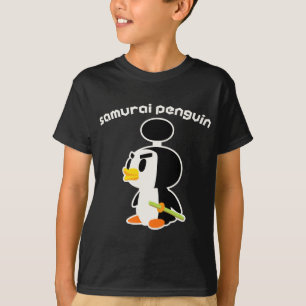 Camiseta Pingüino del samurai
