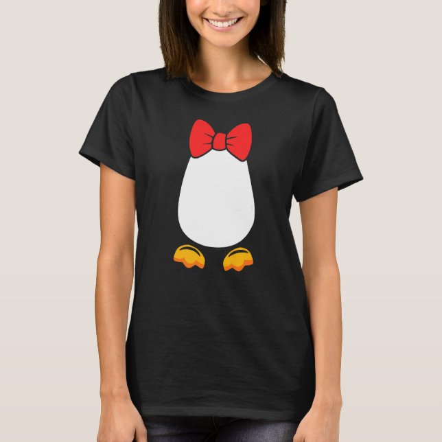 Camiseta Pingüino disfraz Pingüino Belly Tie Pingüino (Anverso)