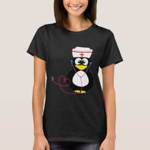 Camiseta Pingüino divertido enfermera Doctor Doctor ave de 