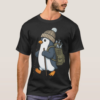 Camiseta Pingüino Divertido Lindo Caminando