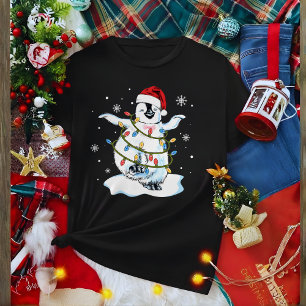 Camiseta Pingüino Divertido Navidad Santa Sombrero Pingüino