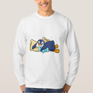 Camiseta Pingüino durmiendo con almohada