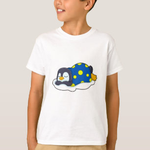 Camiseta Pingüino durmiendo con manta