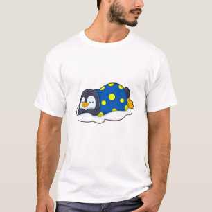 Camiseta Pingüino durmiendo con manta