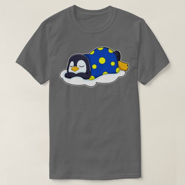 Camiseta Pingüino durmiendo con manta (Diseño del anverso)