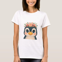 Camiseta Pingüino en Bloom Whimsical