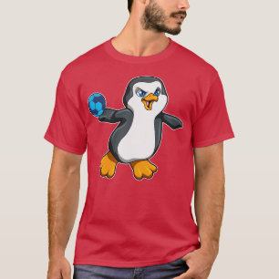 Camiseta Pingüino en Deportes con Balonmano