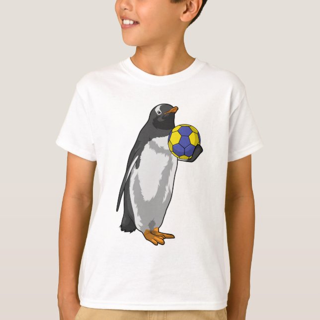 Camiseta Pingüino en deportes de balonmano (Anverso)