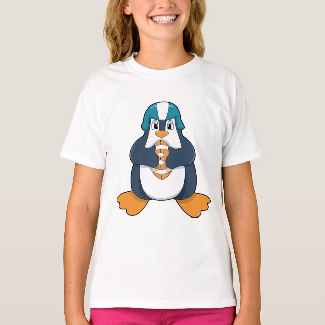 Camiseta Pingüino en deportes de fútbol (Anverso)