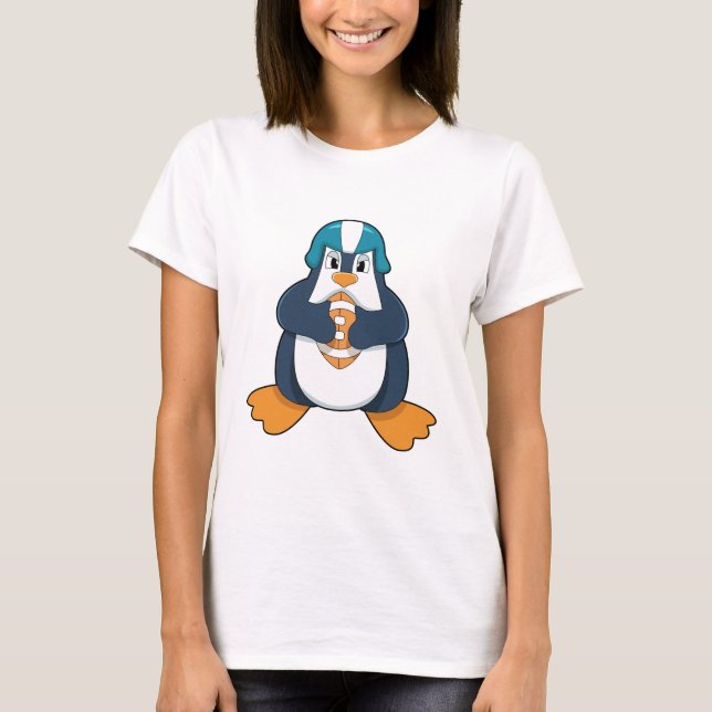 Camiseta Pingüino en deportes de fútbol (Anverso)