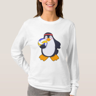 Camiseta Pingüino en deportes de voleibol