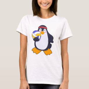 Camiseta Pingüino en deportes de voleibol