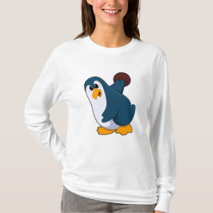 Camiseta Pingüino en el Bowling con bolas