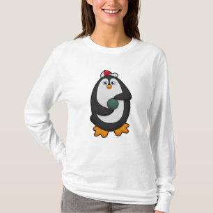 Camiseta Pingüino en el Bowling con bolas