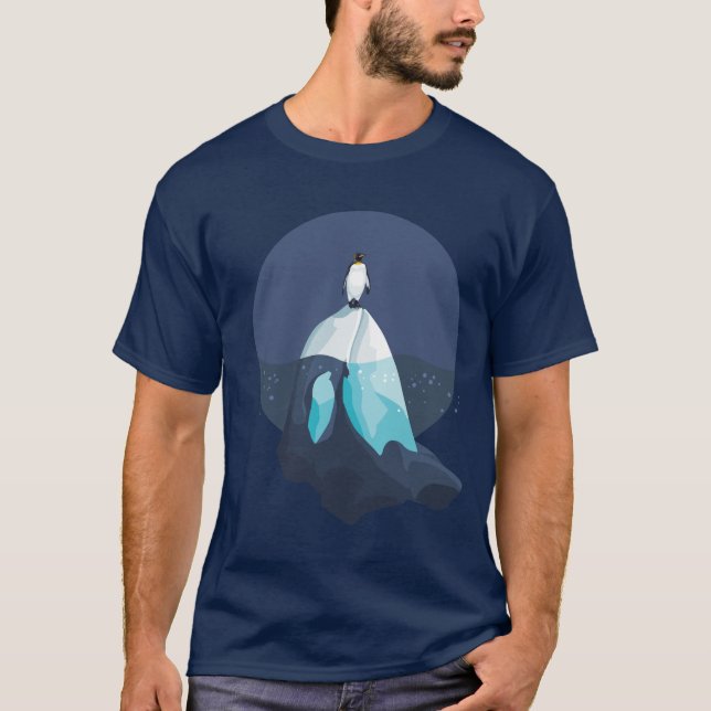 Camiseta Pingüino en el iceberg formado como Orcha (Anverso)