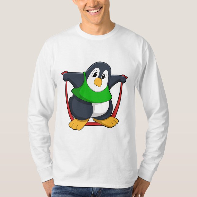 Camiseta Pingüino en Gimnasio con cuerda para saltar.PNG (Anverso)