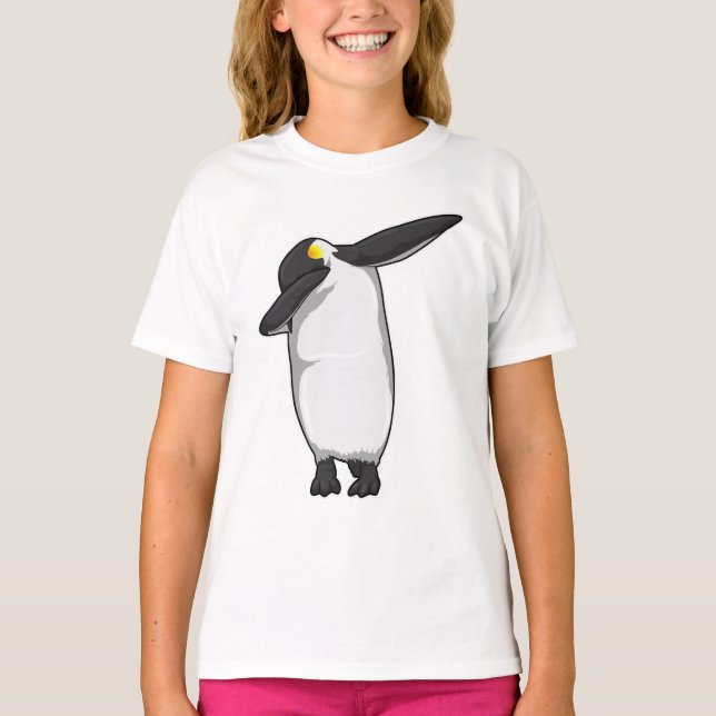 Camiseta Pingüino en Hip Hop Dance Dab (Anverso)