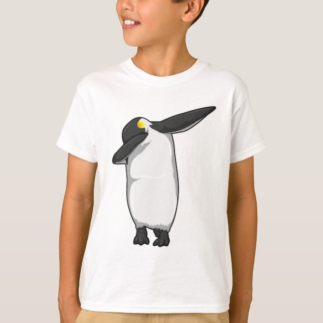 Camiseta Pingüino en Hip Hop Dance Dab (Anverso)