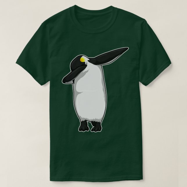 Camiseta Pingüino en Hip Hop Dance Dab (Diseño del anverso)