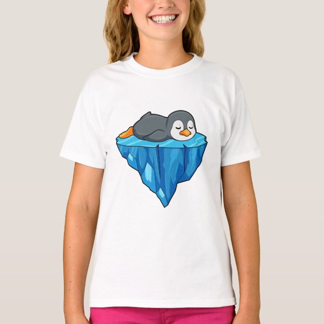 Camiseta Pingüino en la flota de hielo (Anverso)