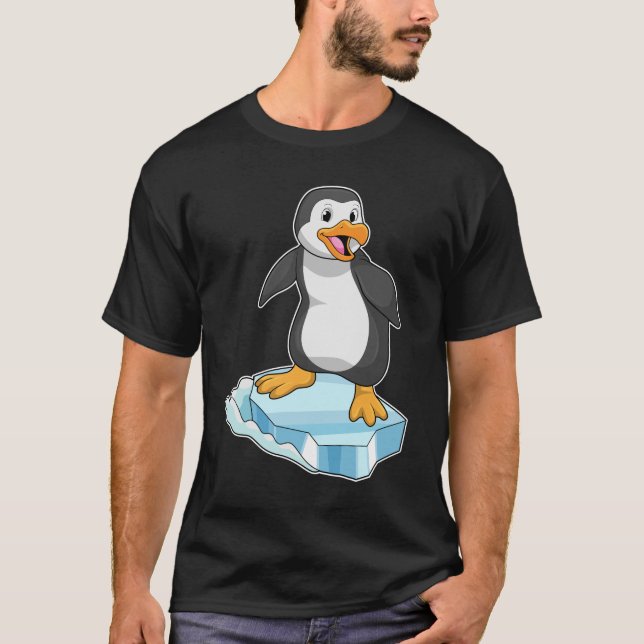 Camiseta Pingüino en la flota de hielo (Anverso)