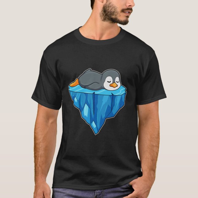 Camiseta Pingüino en la flota de hielo (Anverso)