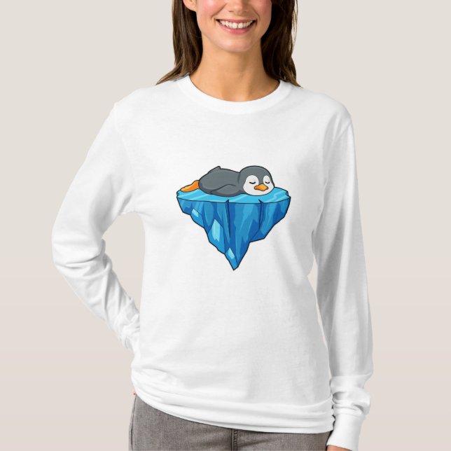 Camiseta Pingüino en la flota de hielo (Anverso)