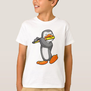 Camiseta Pingüino en Music with Flute