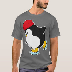 Camiseta Pingüino en patinaje sobre hielo con Gorra