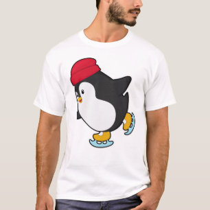 Camiseta Pingüino en patinaje sobre hielo con Gorra