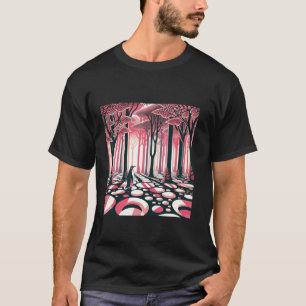 Camiseta Pingüino En Rosa Mágico Místico Geométrico Nosta P