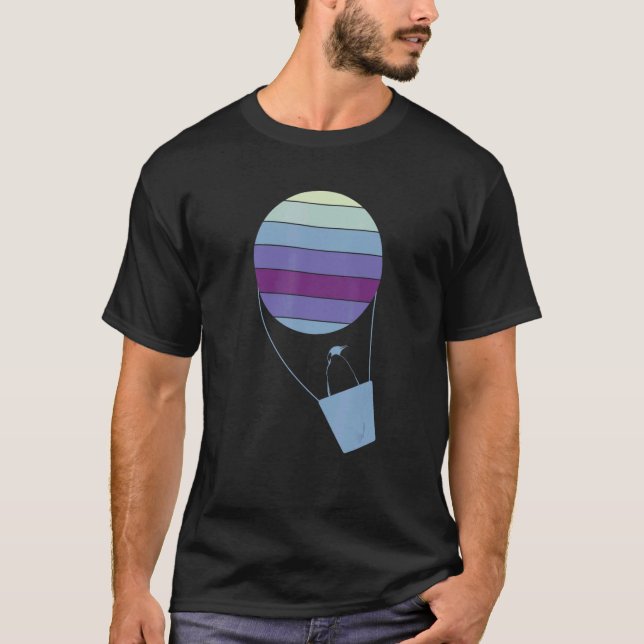 Camiseta Pingüino En Un Globo (Anverso)