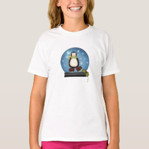 Camiseta Pingüino en un globo de nieve