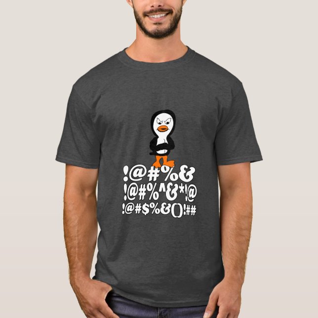 Camiseta Pingüino Enojado (Anverso)