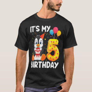 Camiseta Pingüino Es Mi Quinto Cumpleaños Pingüino B De 5 A
