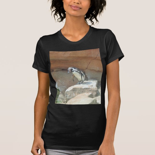 Camiseta Pingüino, fauna, animal, pájaro salvaje, parque (Anverso)