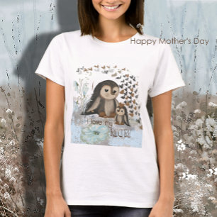 Camiseta Pingüino feliz Día de la Madre