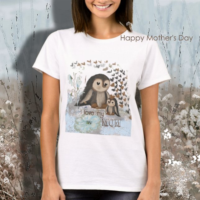 Camiseta Pingüino feliz Día de la Madre (Subido por el creador)