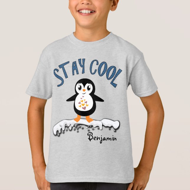 Camiseta Pingüino fresco de la estancia en los muchachos (Anverso)