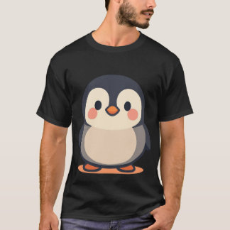 Camiseta Pingüino gordito lindo Kawaii Bebé Pingüino