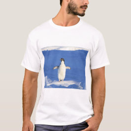 Camiseta Pingüino gracioso en foto de hielo
