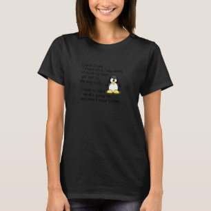 Camiseta Pingüino gracioso hombres mujeres jubilados
