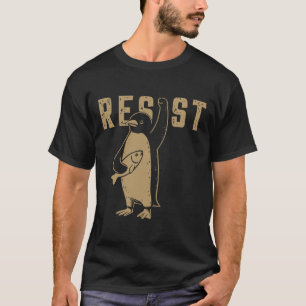 Camiseta Pingüino gracioso resiste a los pingüinos en prote