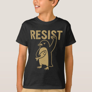 Camiseta Pingüino gracioso resiste a los pingüinos en prote