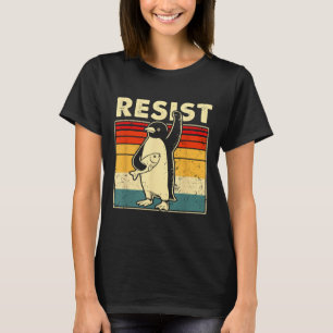 Camiseta Pingüino gracioso se resiste a la protesta de los
